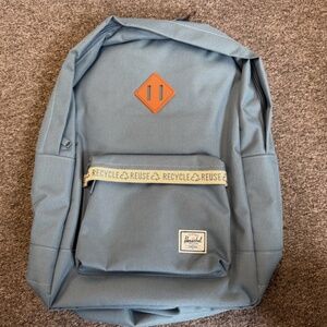 Herschel Heritage Backpack BLUE RECYCLED 21.5 L Back pack laptop NEW WITH TAGS